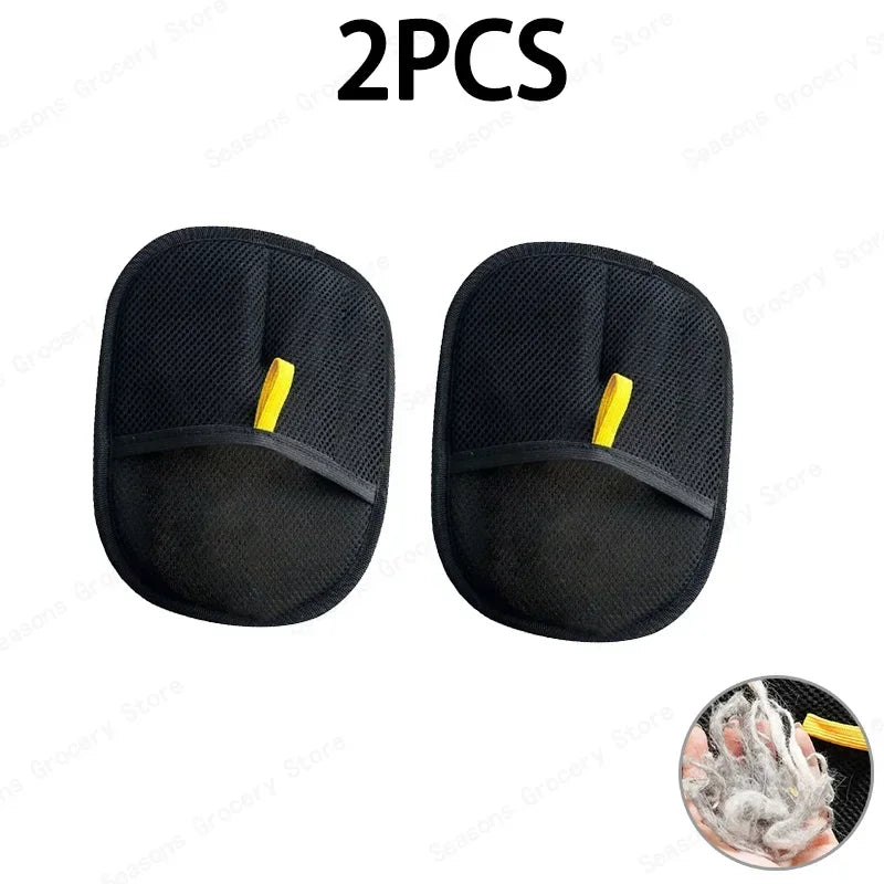 Pet Hair Removal Gloves Static Free Bidirectional Brushing Grooming Tool for Dog Cat Sofa Carpet Clothes Cleaning