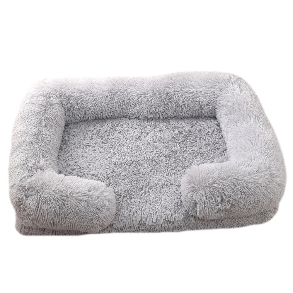 Dog Couch, Small Dog Bed with Removable Washable Cover, Cute Cat Couch for Pets, Cat Beds for Indoor Cats with Anti-Slip Bottom