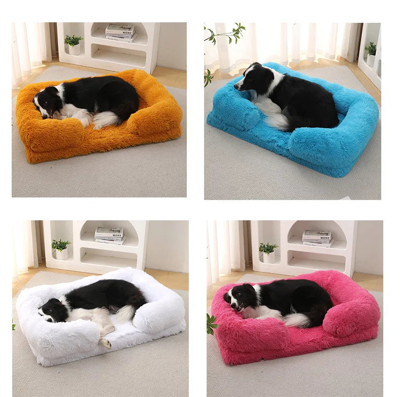 Dog Couch, Small Dog Bed with Removable Washable Cover, Cute Cat Couch for Pets, Cat Beds for Indoor Cats with Anti-Slip Bottom