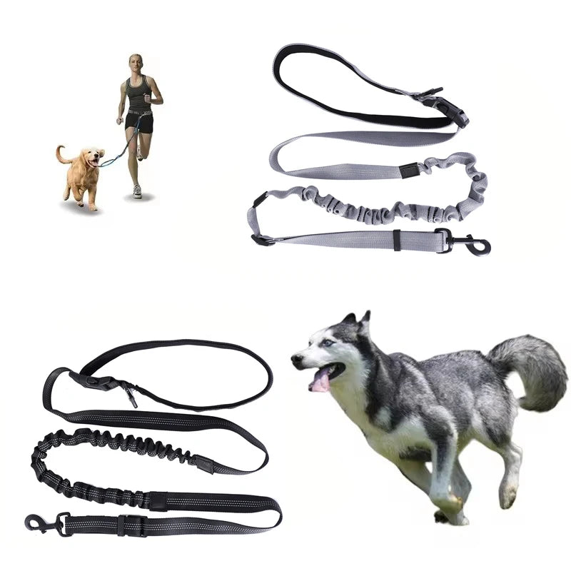 Hand Free Dog Leash for Pet Walking Running Jogging Adjustable Dog leash Waist Belt Chest Strap Traction Rope Dog Accessories