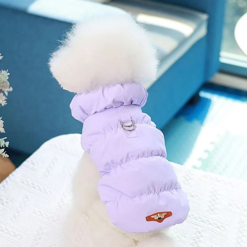 Soft Warm Dog Clothes Winter Padded Puppy Cat Coat Jacket For Small Medium Dogs Chihuahua French Bulldog Poodle Vest Pet Outfit